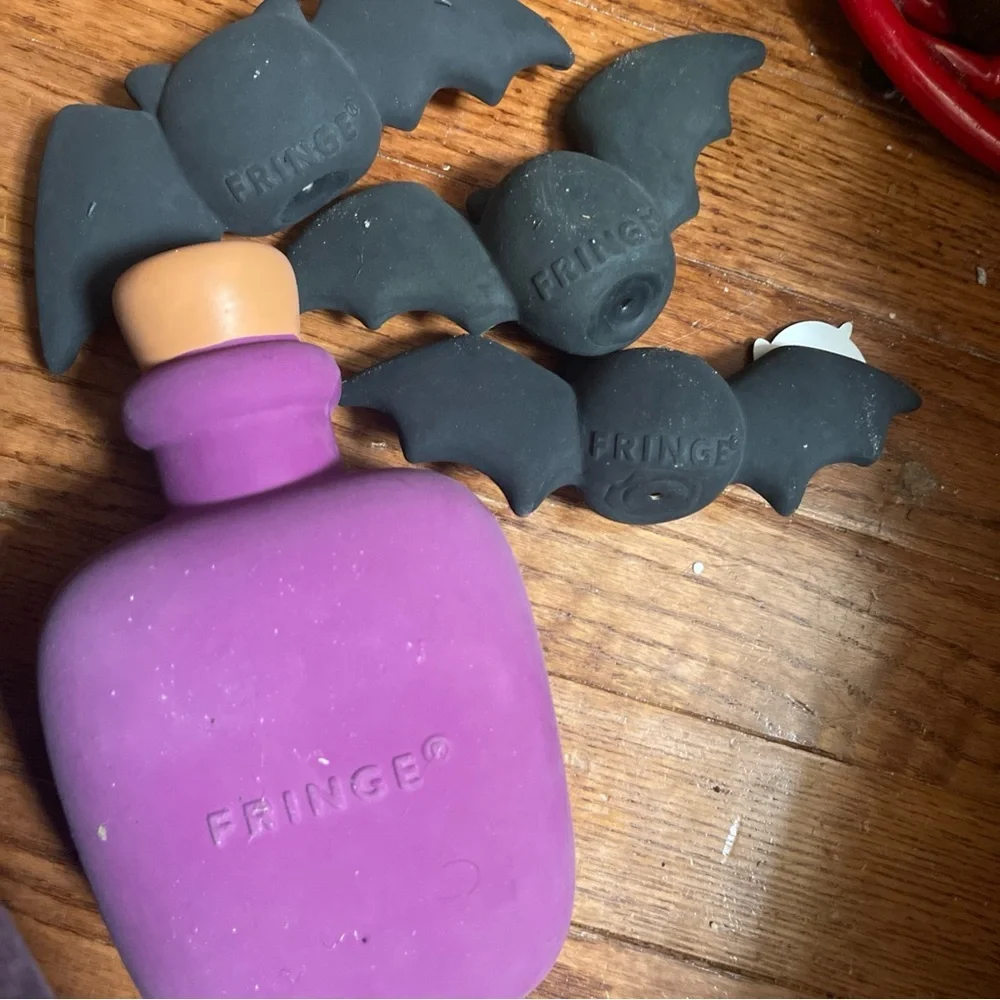 Fringe | Spooky Creatures Breaking Spells Squeaky Latex Dog Toy 6.5” and Bats